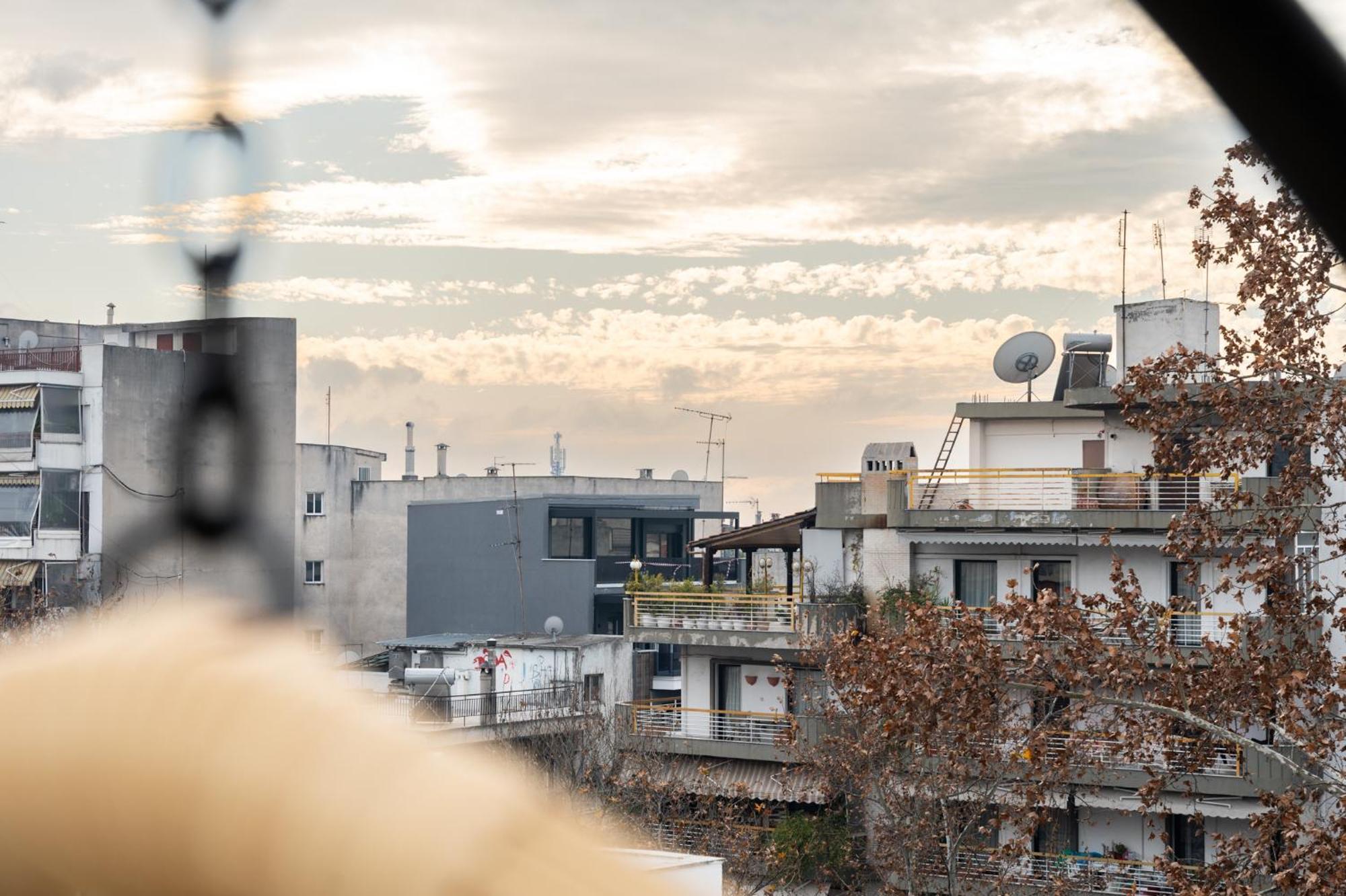 Pomegranate Luxury Penthouse Maisonette With Beautiful Terrace & Free Parking By Binobi ! Thessaloniki Exterior photo